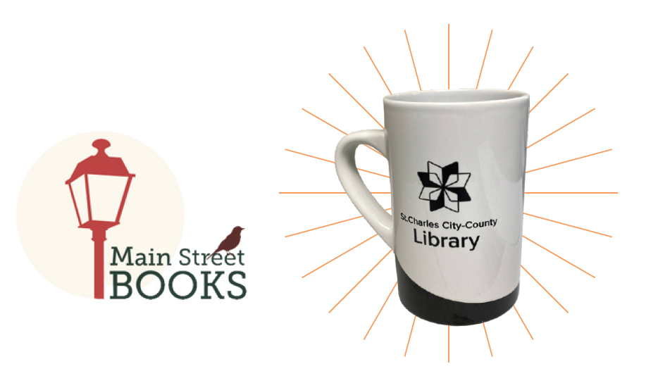 Main Street Books Logo and Stch Mug
