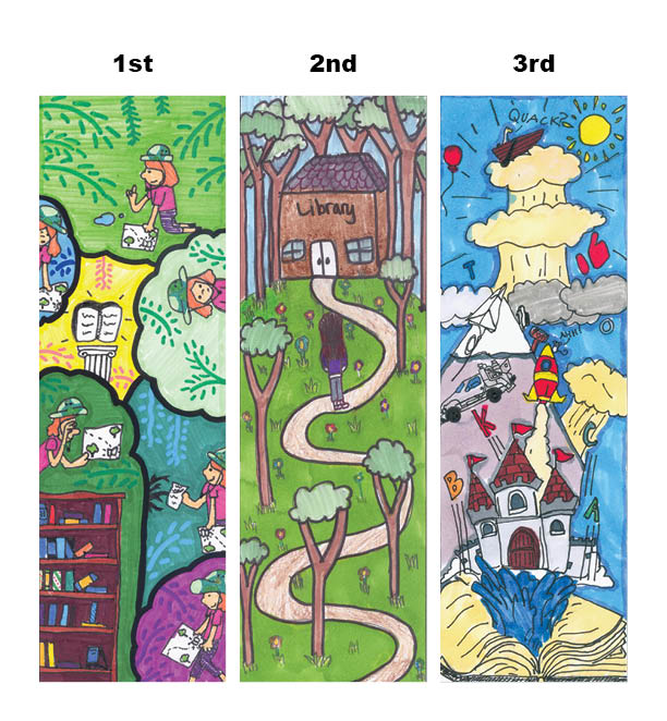 grades 3-5 bookmark winners