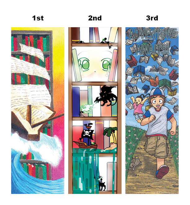 grades 9-12 bookmark winners
