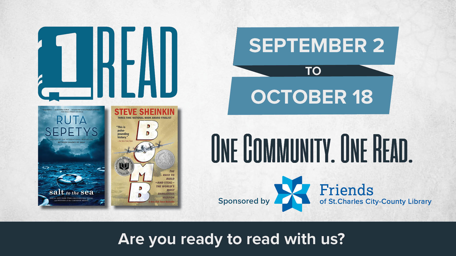 One Read event featuring books by Ruta Sepetys and Steve Shein