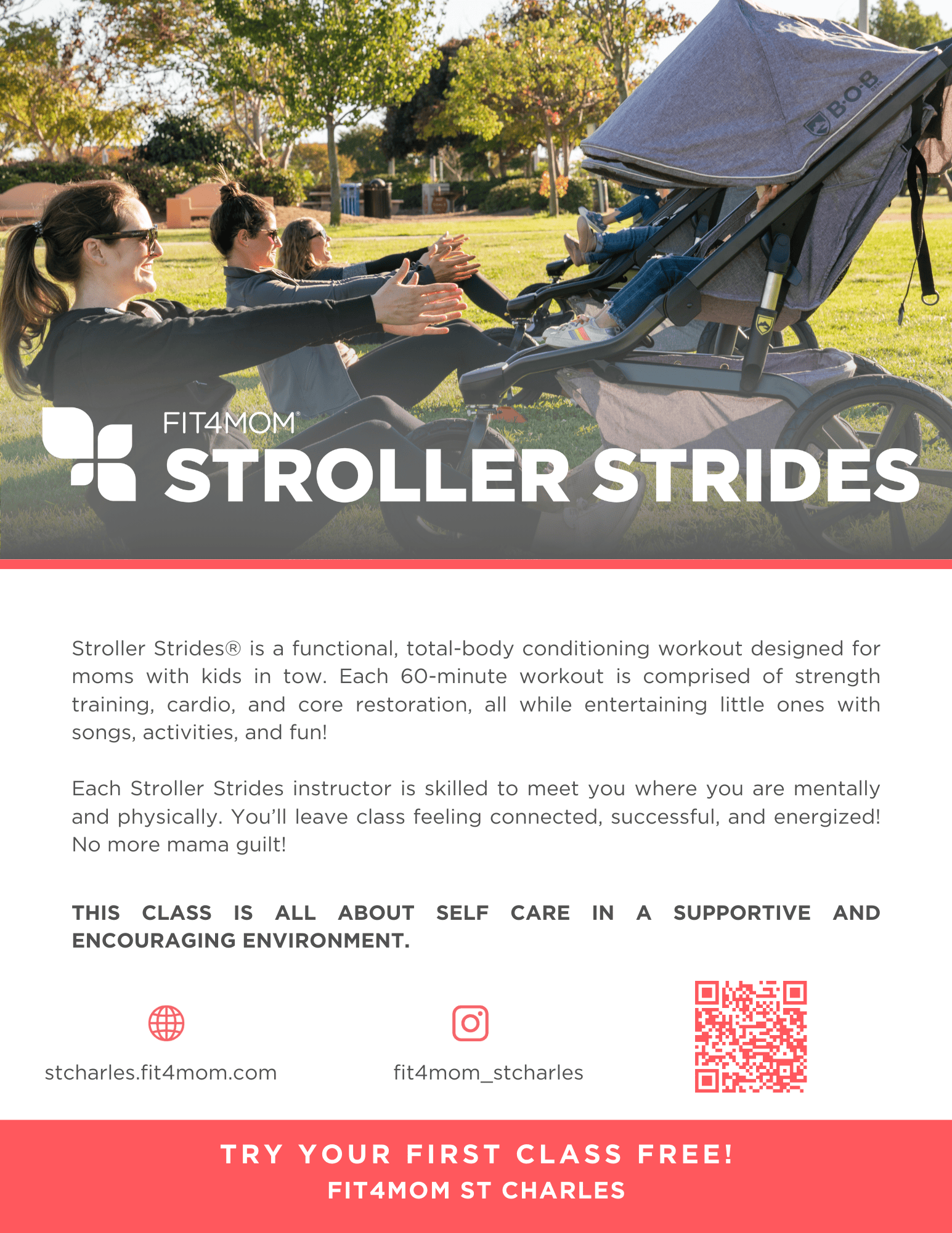 Free Pre and postnatal fitness stroller classes