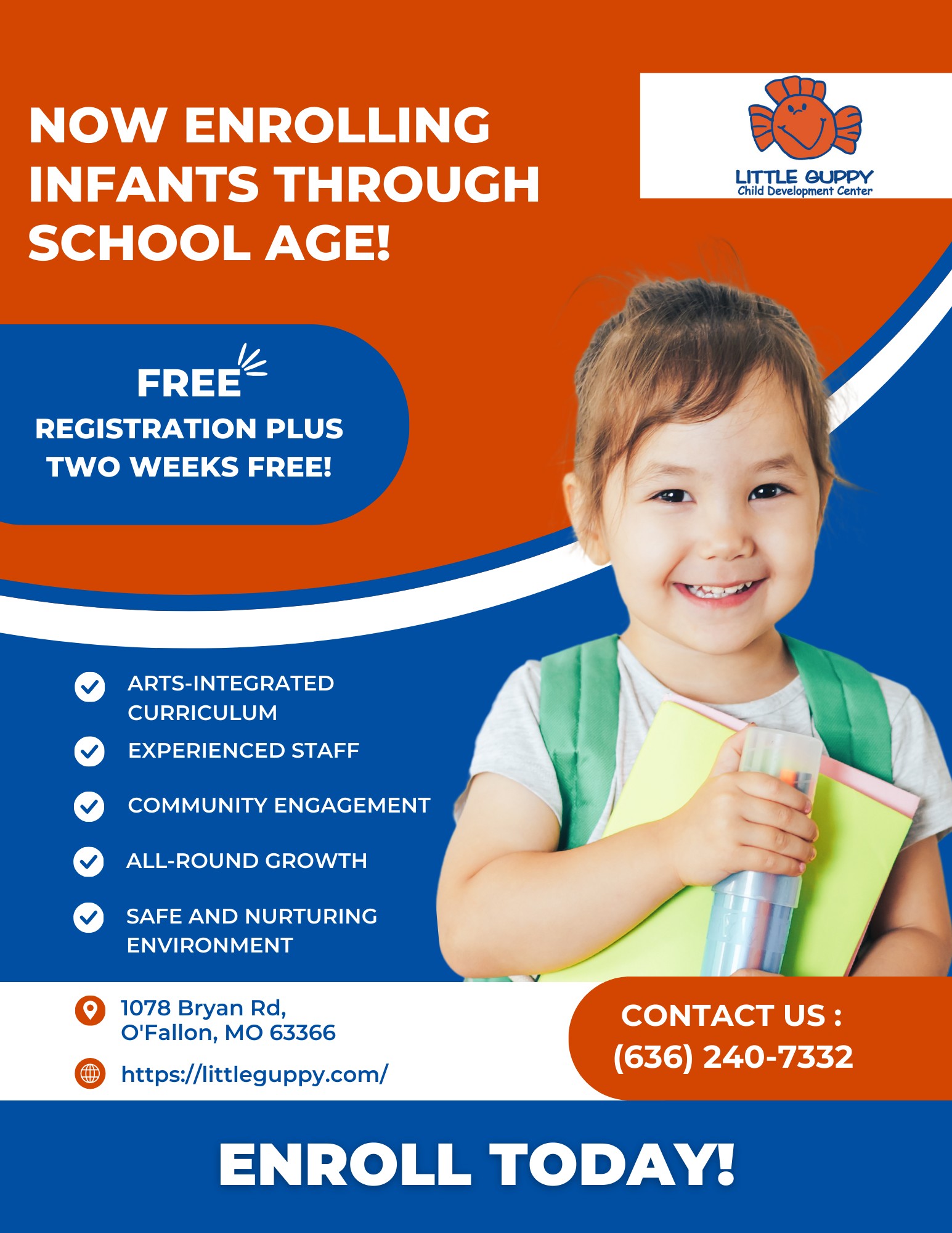 Enroll your child with Little Guppy Child Development Center