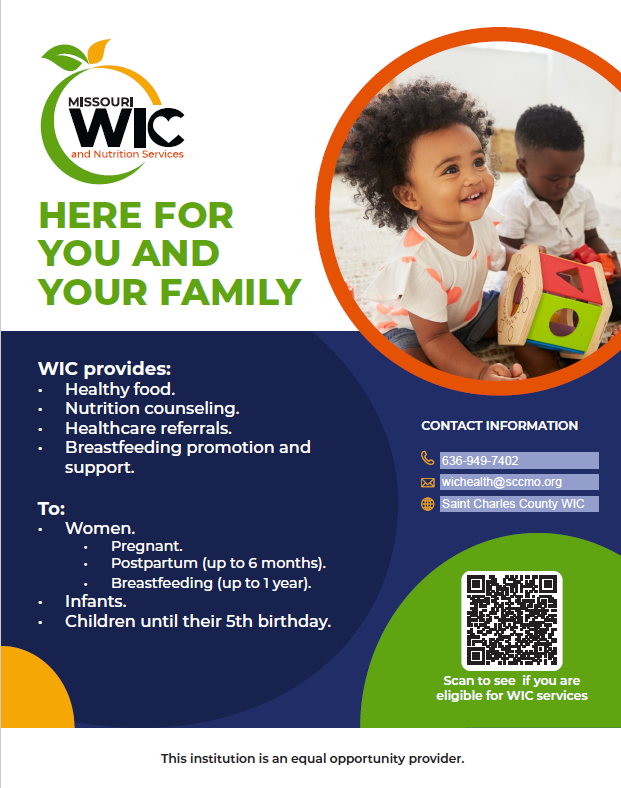 Missouri WIC and Nutrition Services assisting women in St. Charles County
