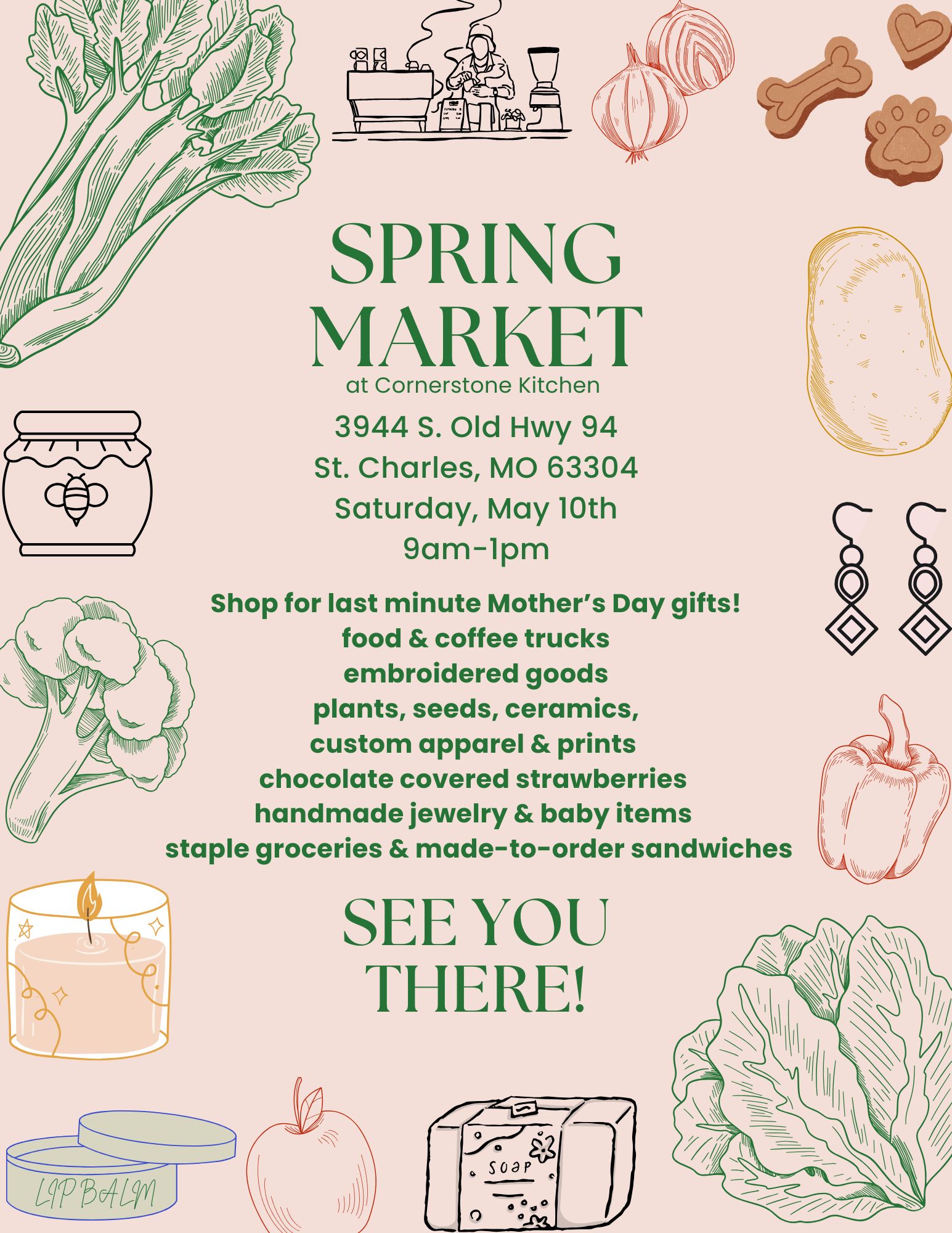 Spring Market at Cornerstone Kitchen on May 10