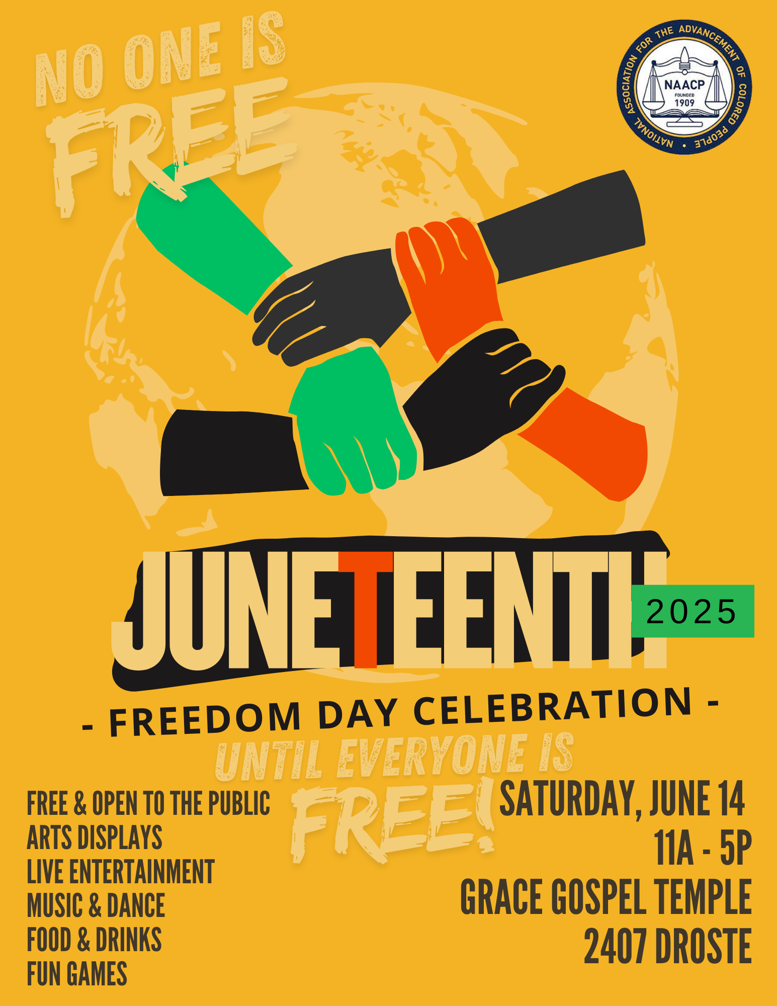 Juneteenth freedom day celebration at Grace Gospel Temple
