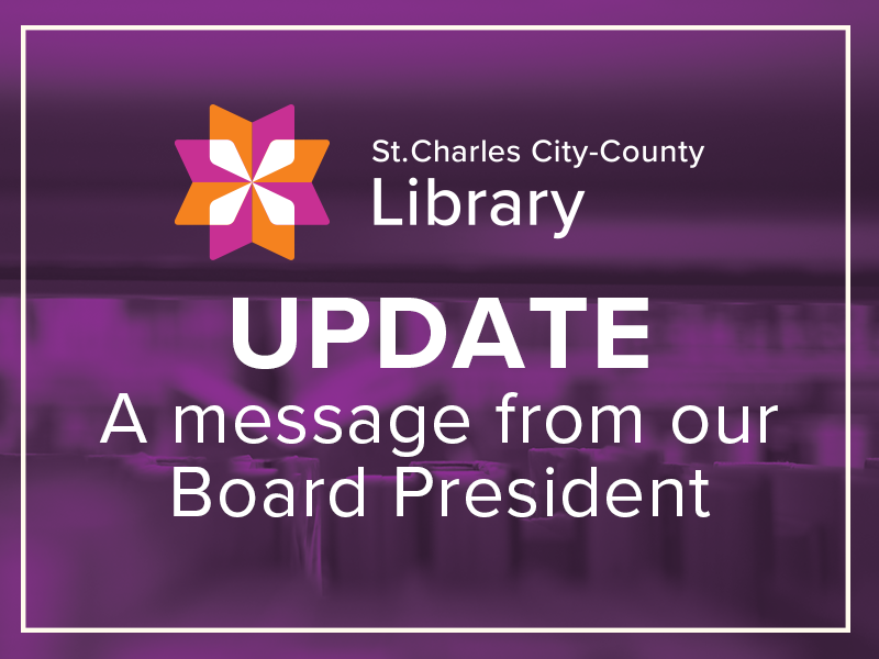 Update a message from our board president