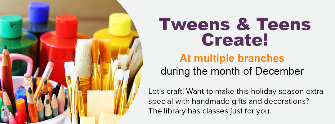Tweens and Teens Create Classes