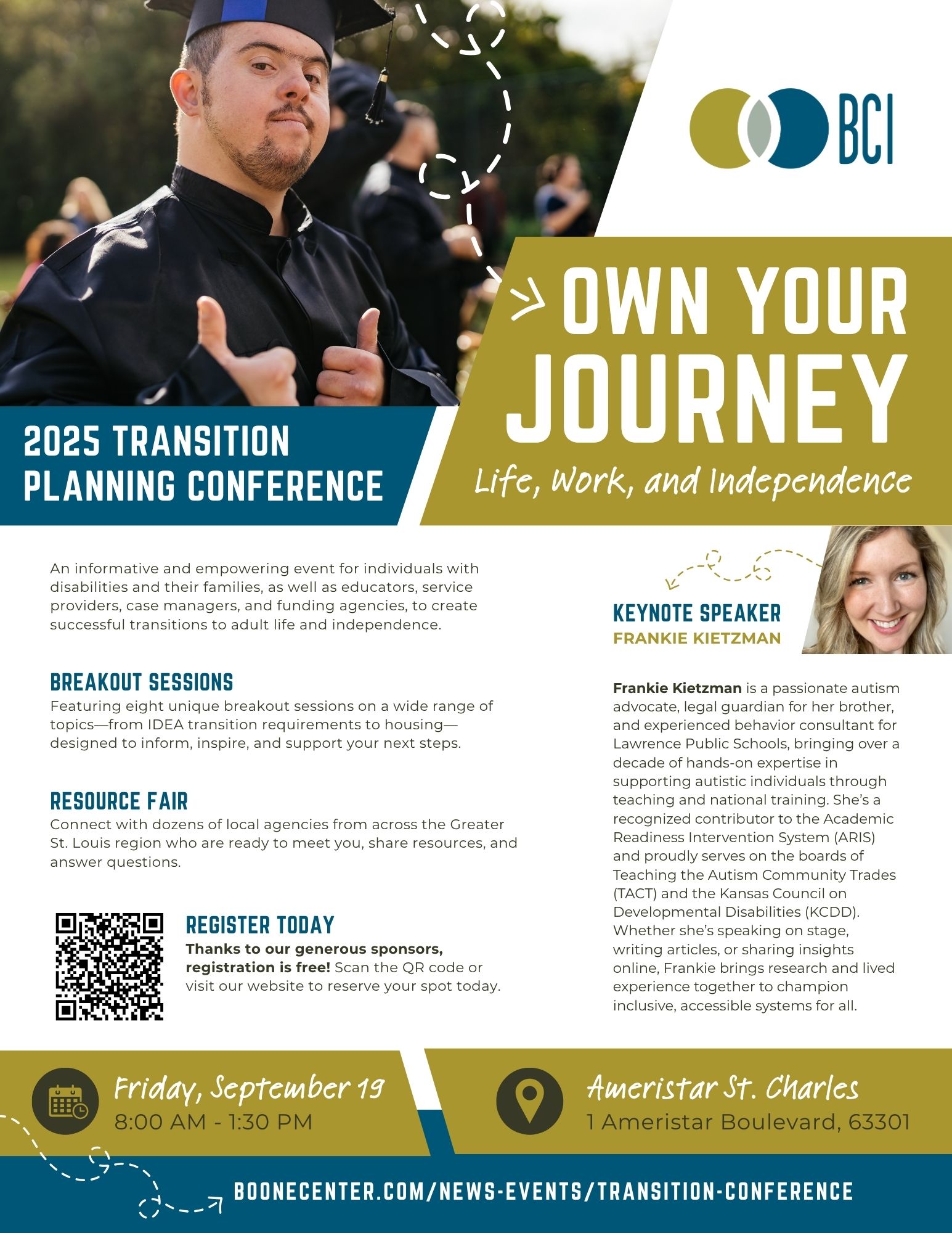 BCI Transition Conference for adults with disabilities September 19
