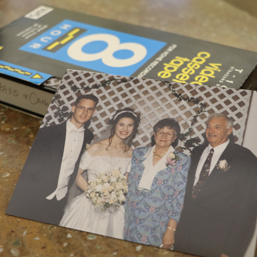 Catherine's wedding photo and video that she converted