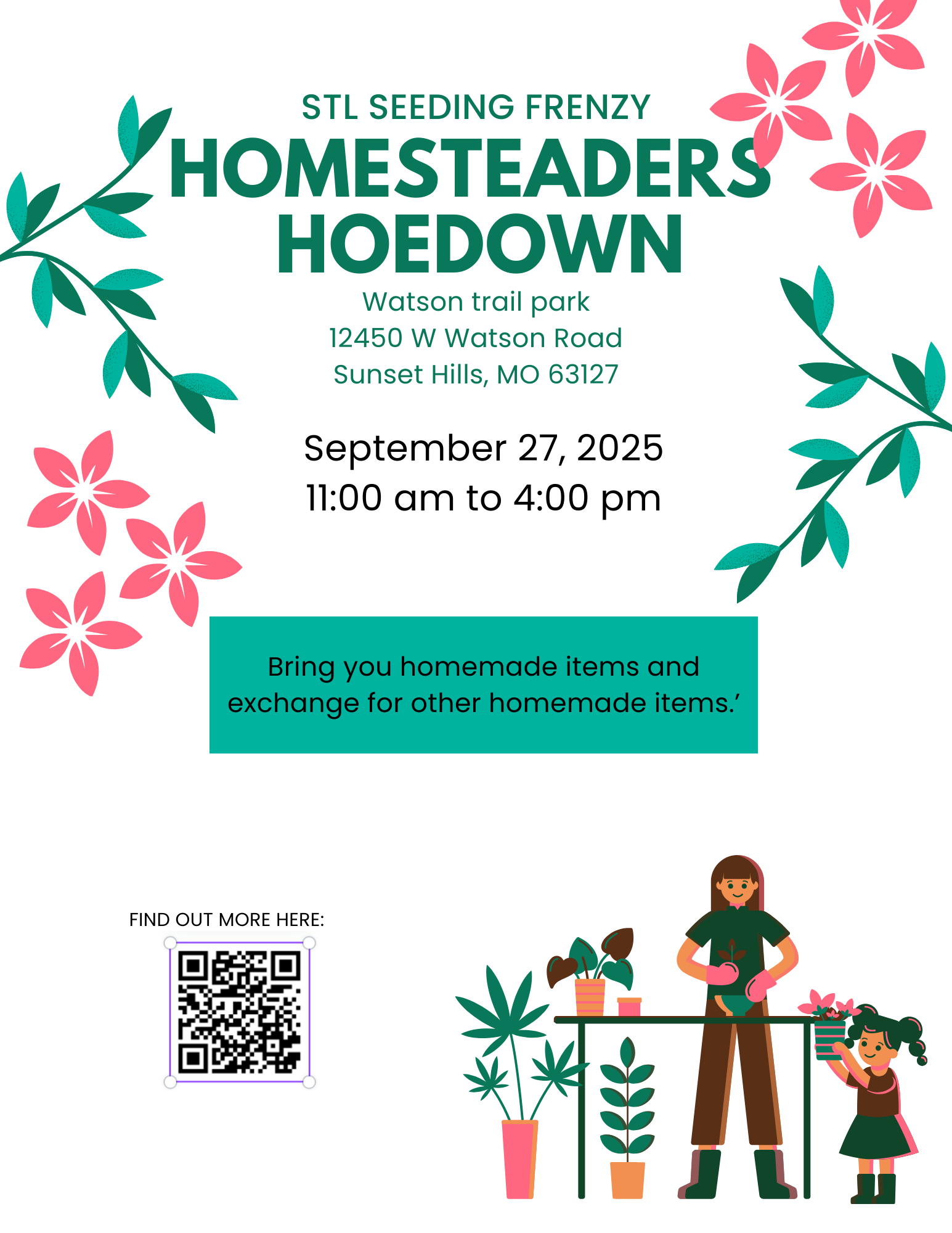 Nonprofit community gardening group presents a Homesteaders Hoedown for a homemade exchange