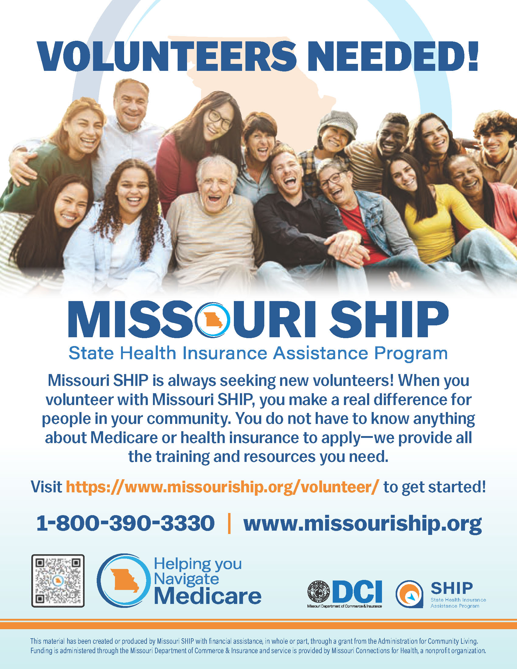 MO Ship (State Health Insurance Assistance Program is looking for Volunteers.