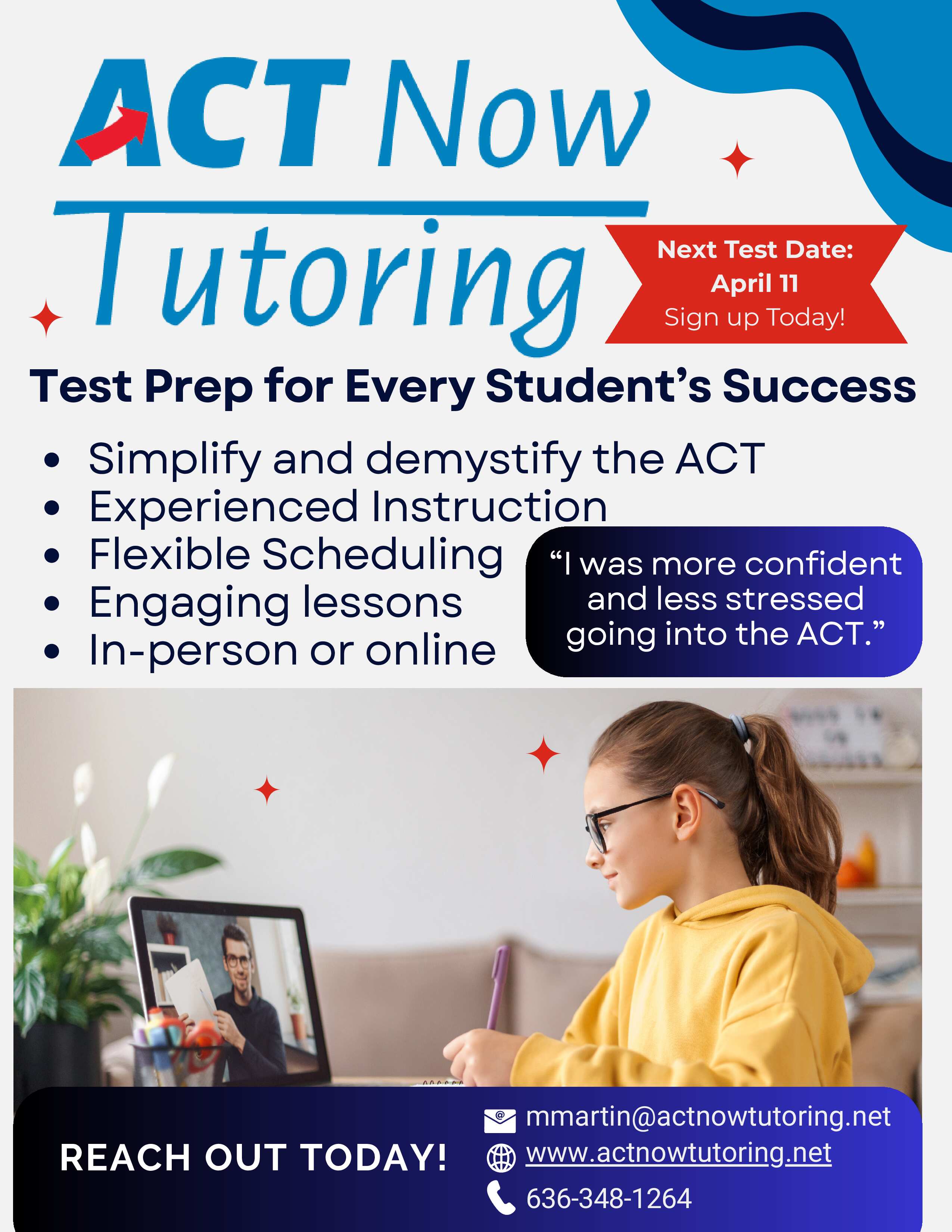 Tutoring and test prep for the ACT with Michael Martin