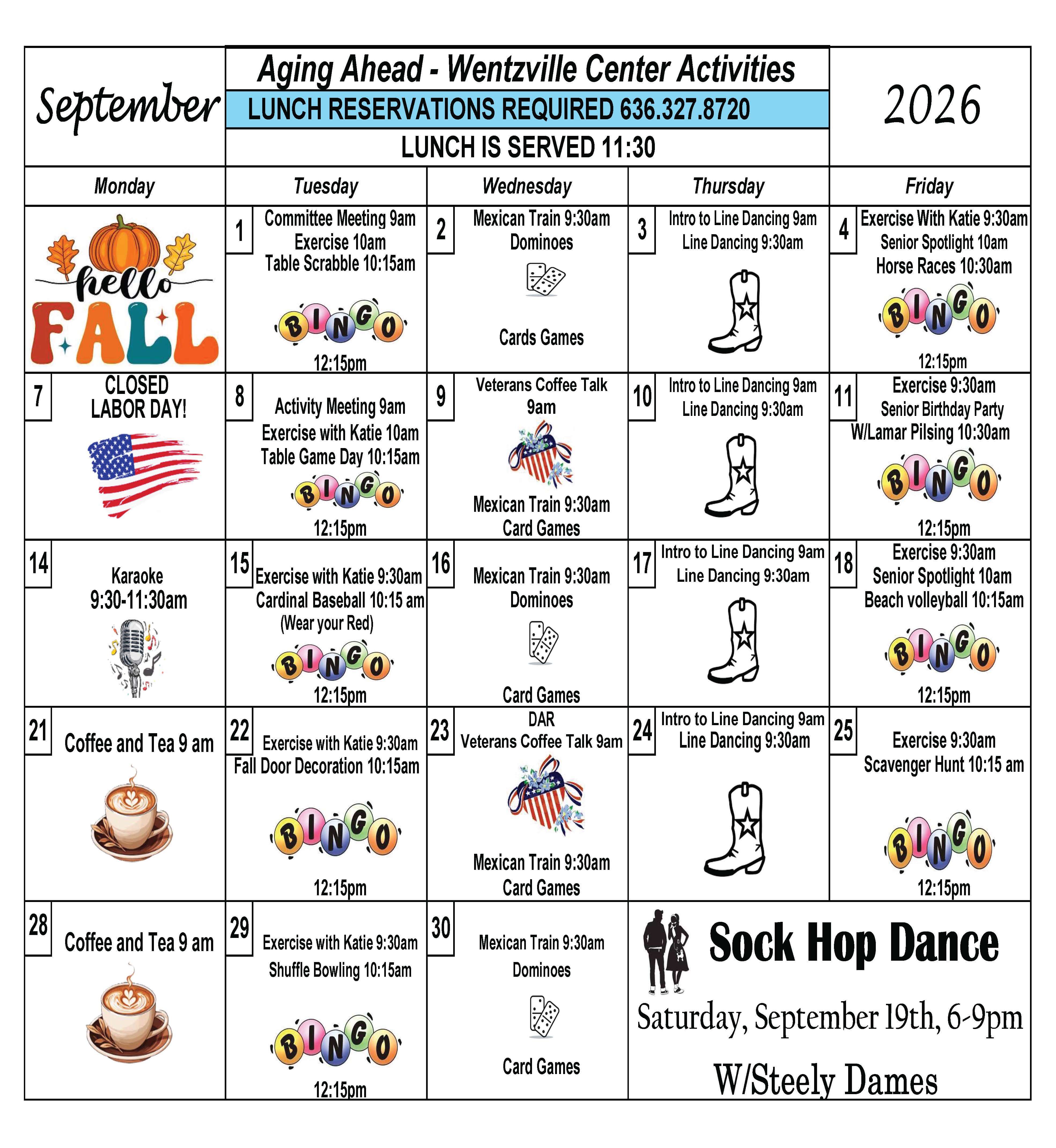 Aging Ahead Senior Center Wentzville Provides Activities, Lunches, and more to Seniors ages 60+.