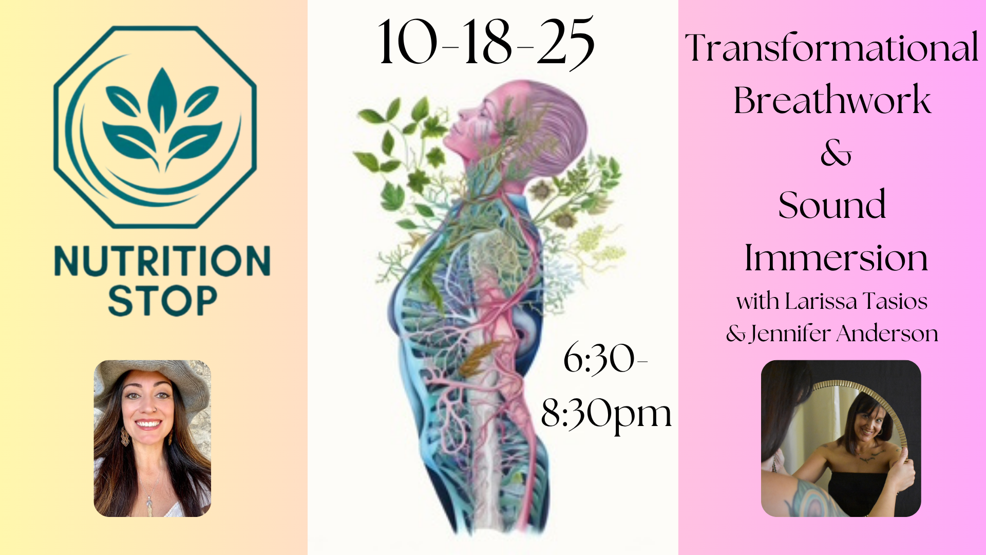 Nutrition Stop offers Transformational Breathwork workshop