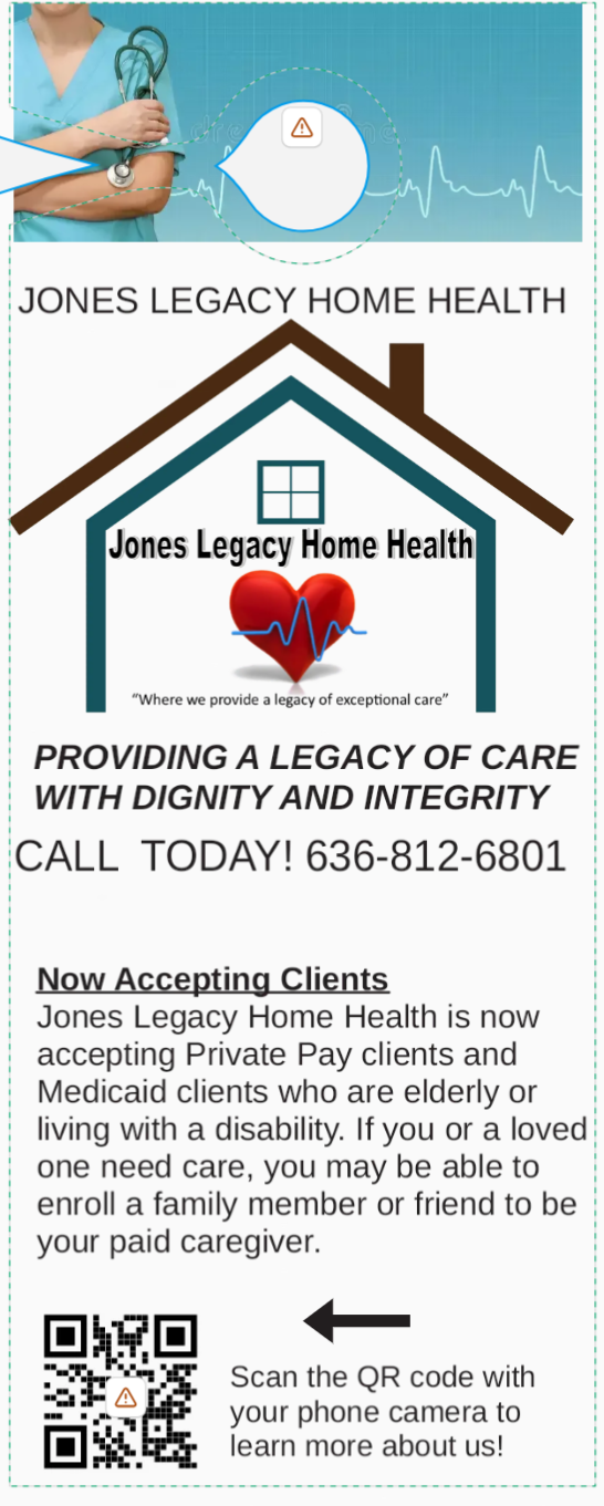 Jones Legacy Home Health for your loved ones