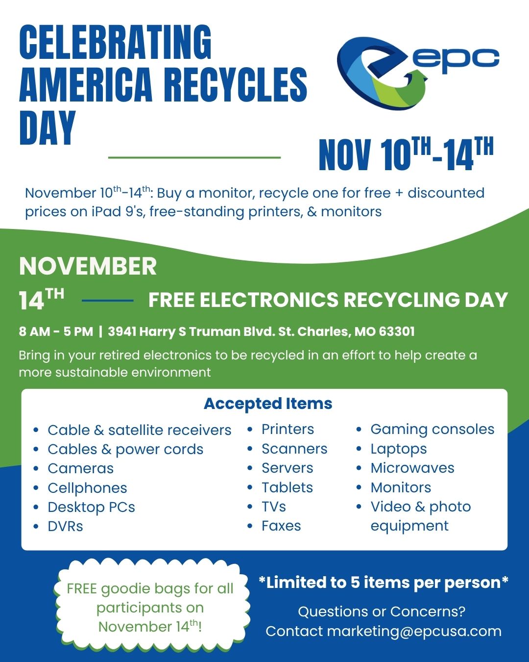 Recycle your home electronics with EPC
