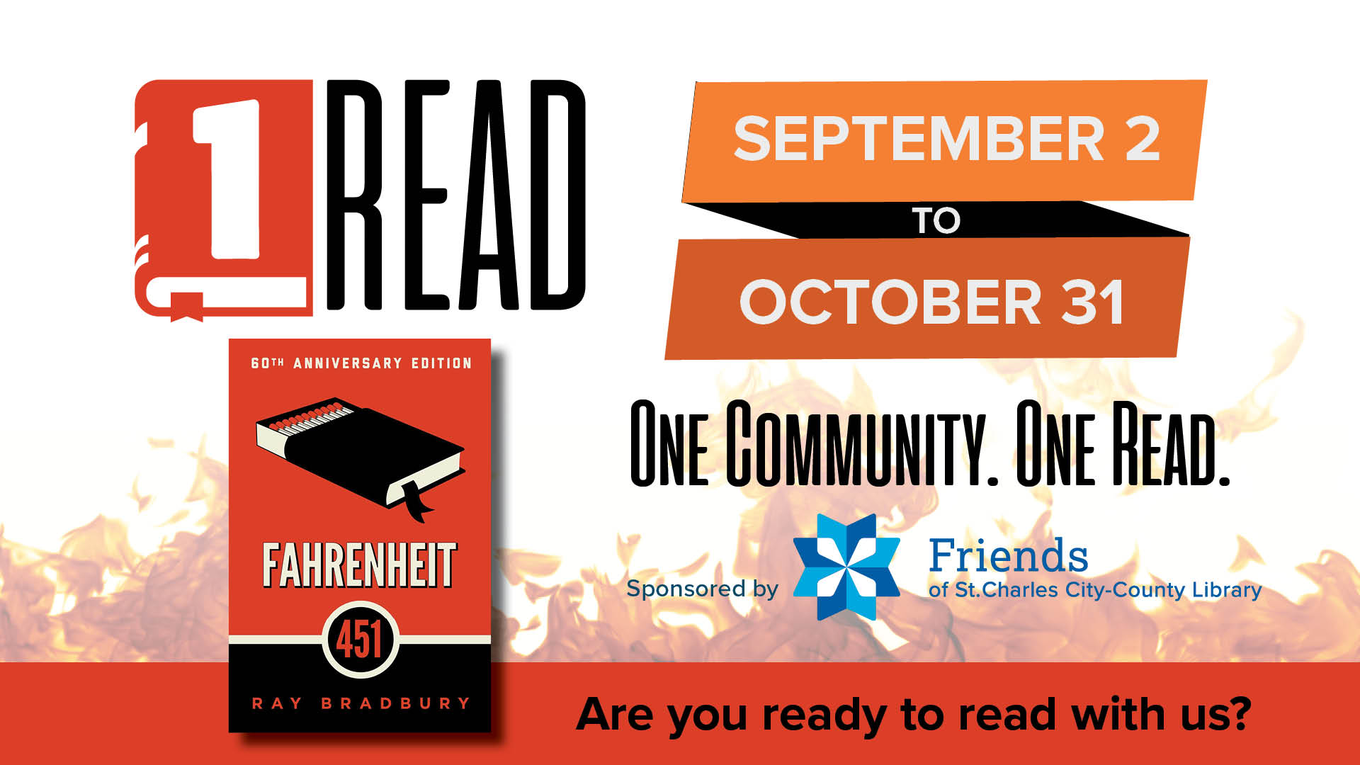 Are you ready to read with us? One community. One Read. September 2 to October 31.