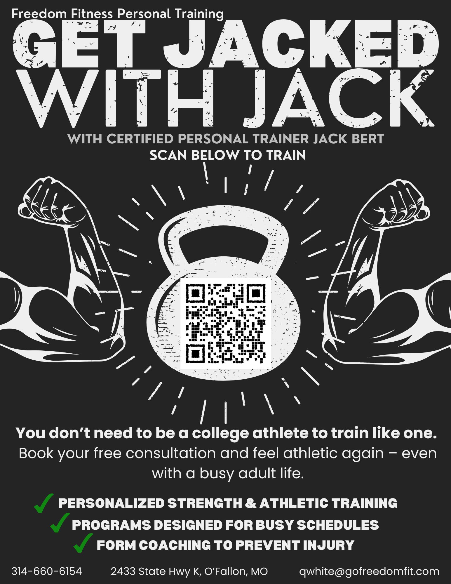 Free gym consultation with Jack