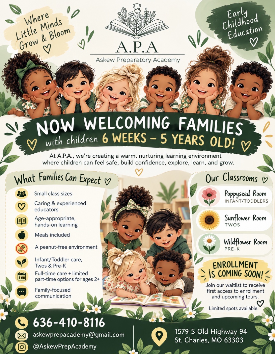 Opening a new child care center in the community.