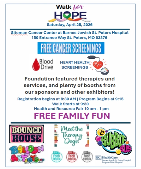 A family friendly event that will include free health screenings and cancer screenings. Walk for Hope is also being held prior to Resource Fair. 9am-10am, Fair 10am-1pm