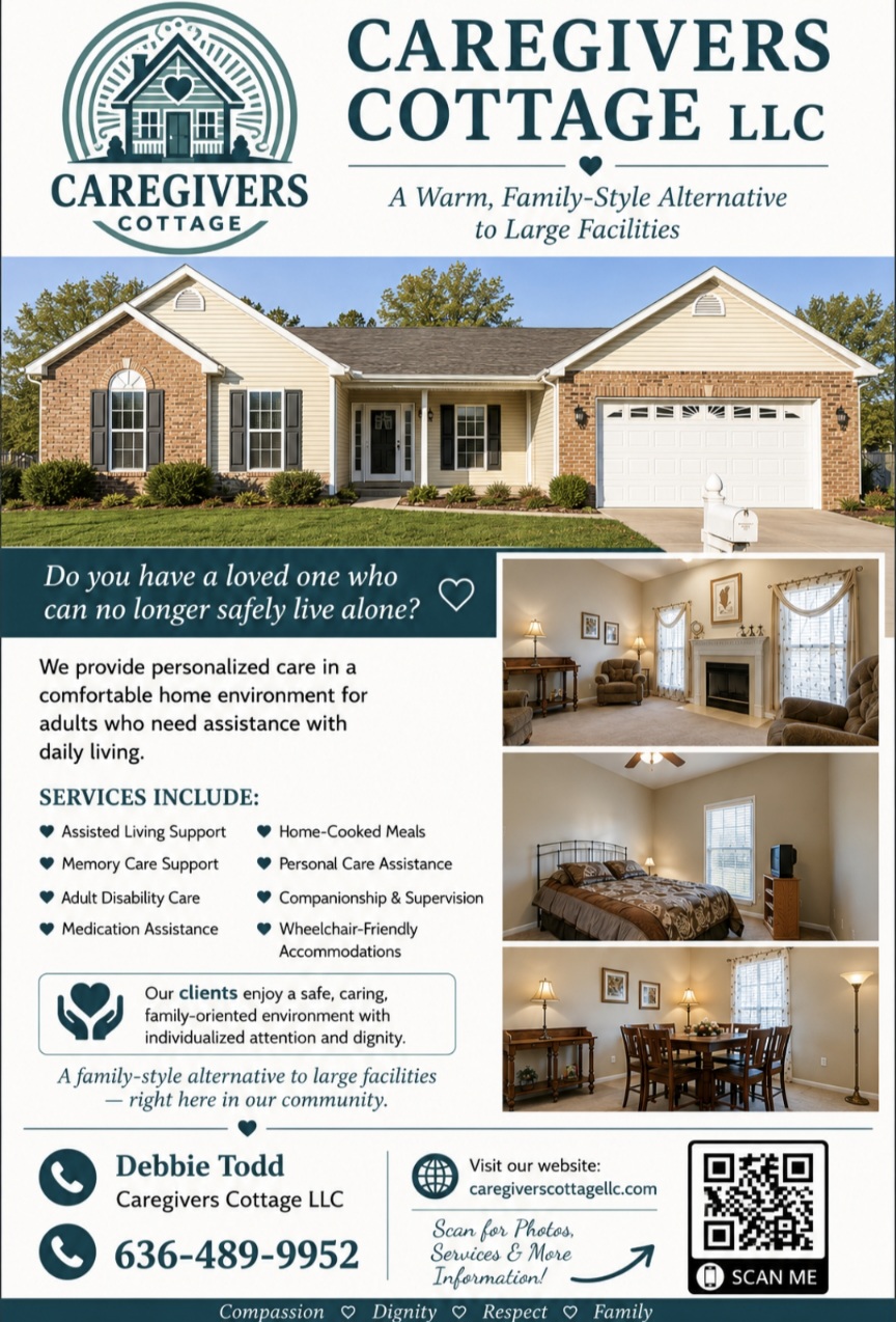 Caregivers Cottage provides personalized care for adults who need assistance with daily living