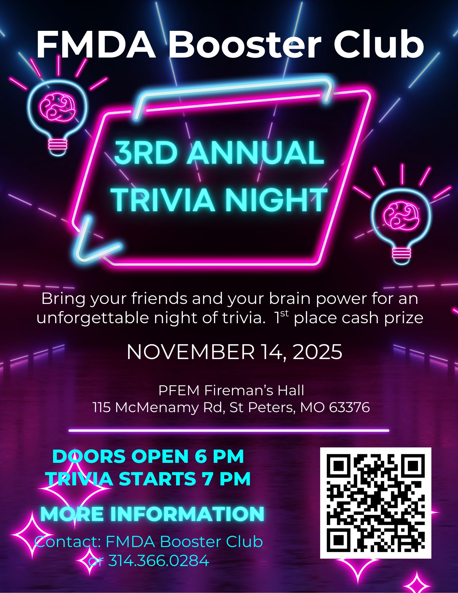 FMDA Booster Club is hosting a Trivia Night