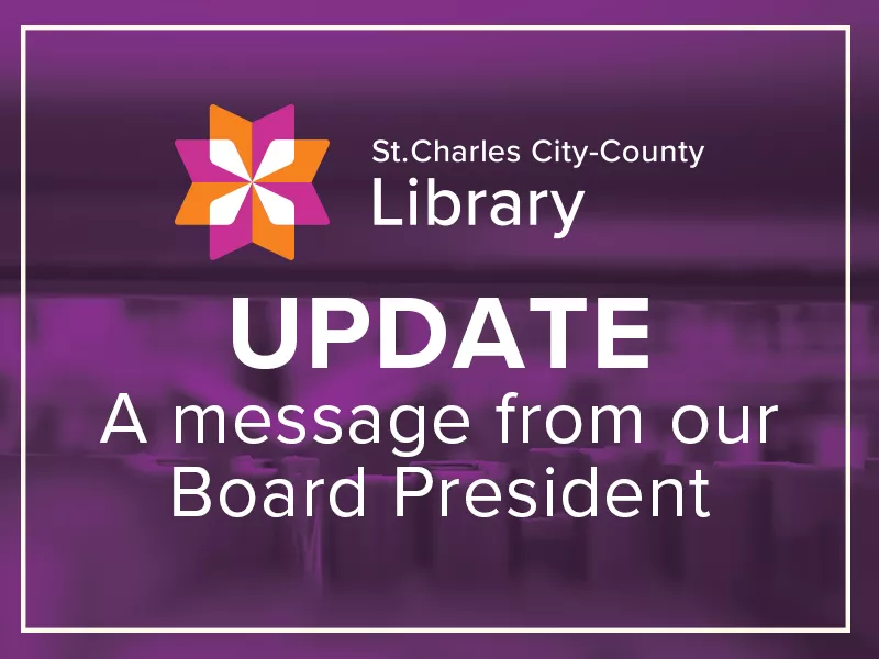Update a message from our board president