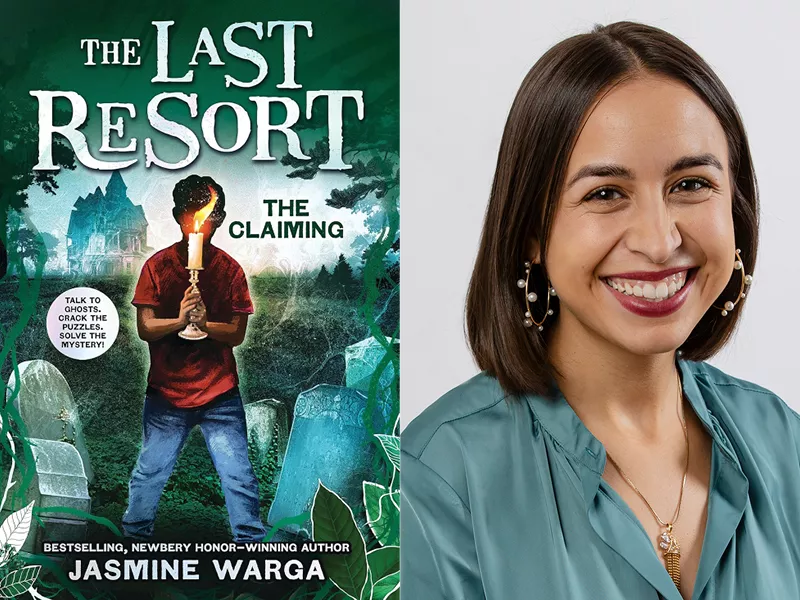 Author Jasmine Warga and her book The Last Resort