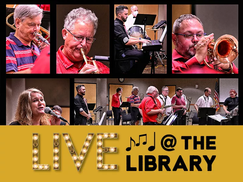 The After Hours Jazz Ensemble playing their instruments