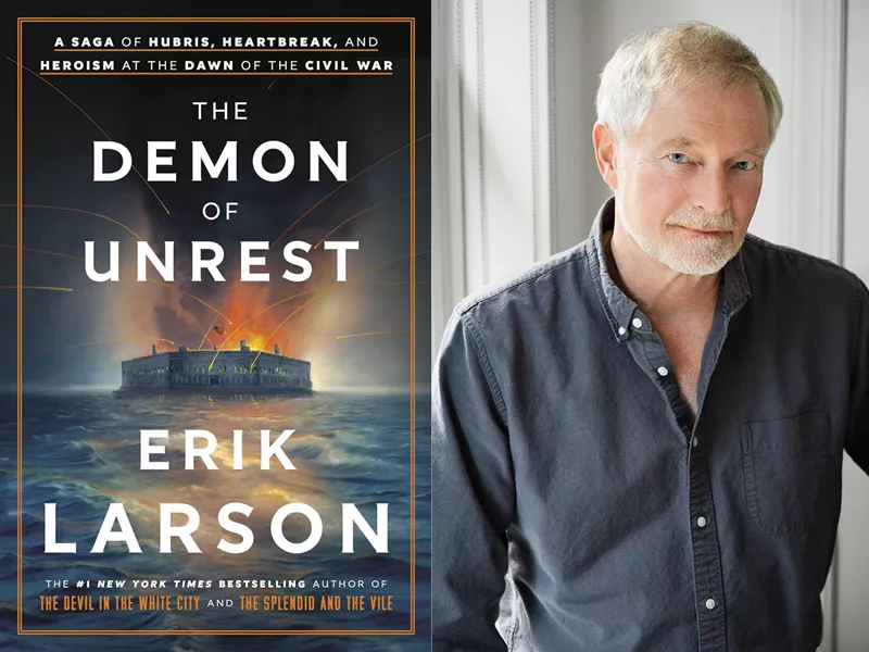 Author Erik Larson and his book The Demon of Unrest