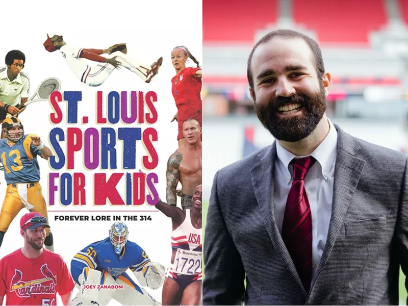 Author Joey Zanaboni and his book St. Louis Sports for Kids