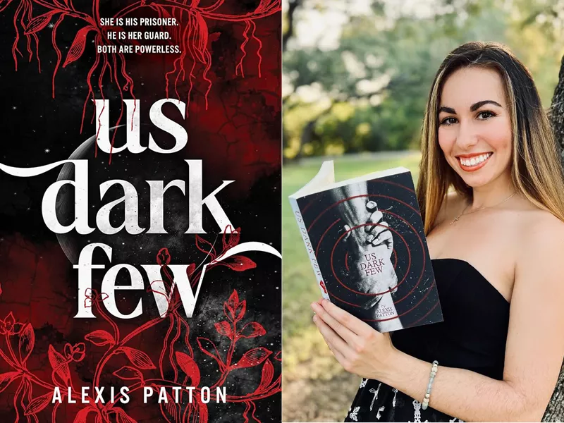 Author Alexis Patton and her book Us Dark Few