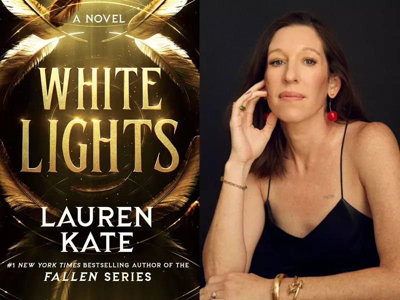Author Lauren Kate and her book White Lights