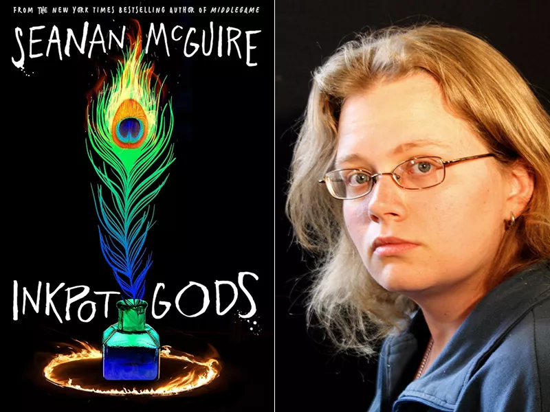 Author Seanan McGuire and her book Inkpot Gods