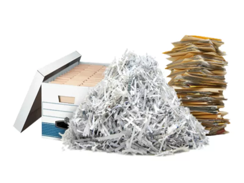a pile of paper shreddings