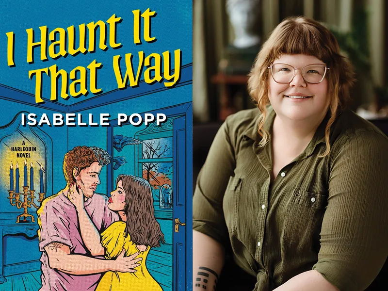 Author Isabelle Popp and her book I Haunt it That Way