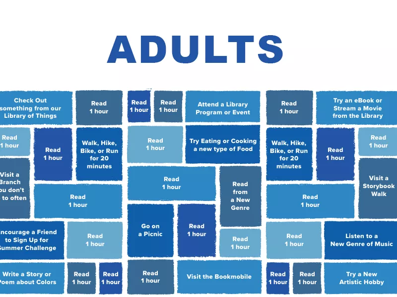 Summer Challenge Game Boards Adults