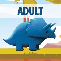 blue dinosaur gameboard for adults