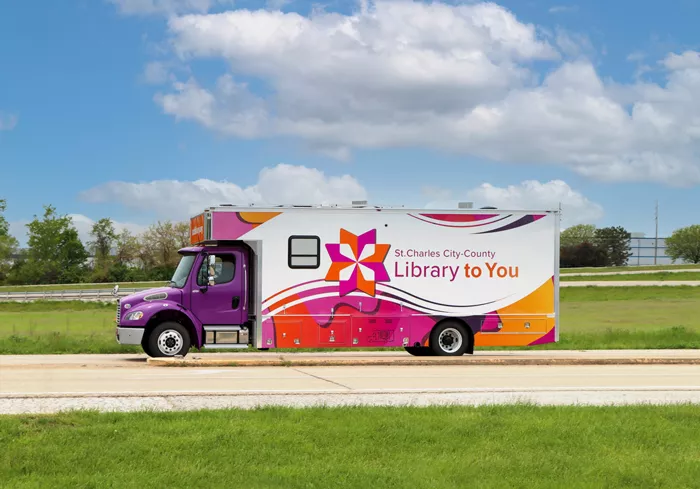 st.charles city-county library to you truck image