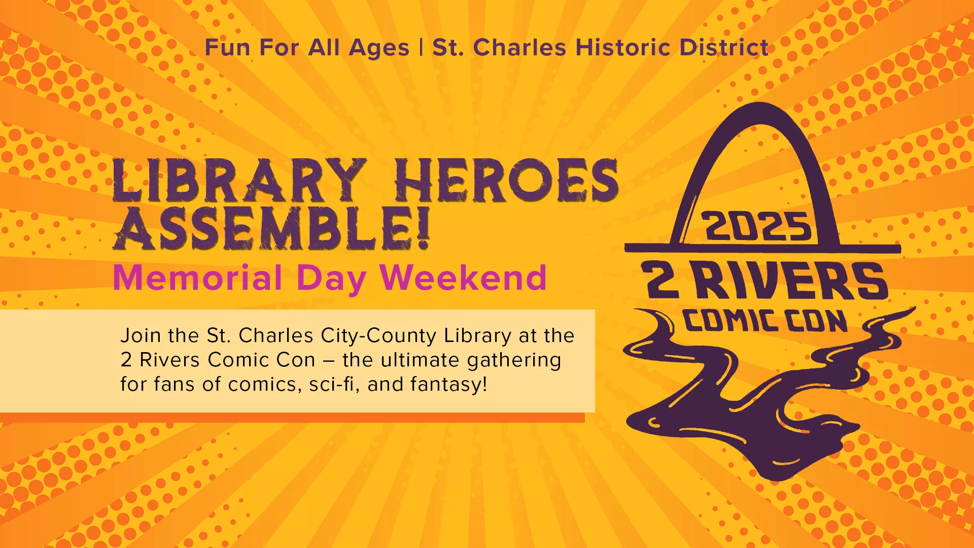 Library Heroes Assemble at the 2 Rivers Comic Con on Memorial Day Weekend
