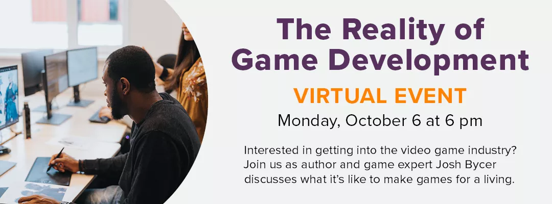 The Reality of Game Development virtual event for adults